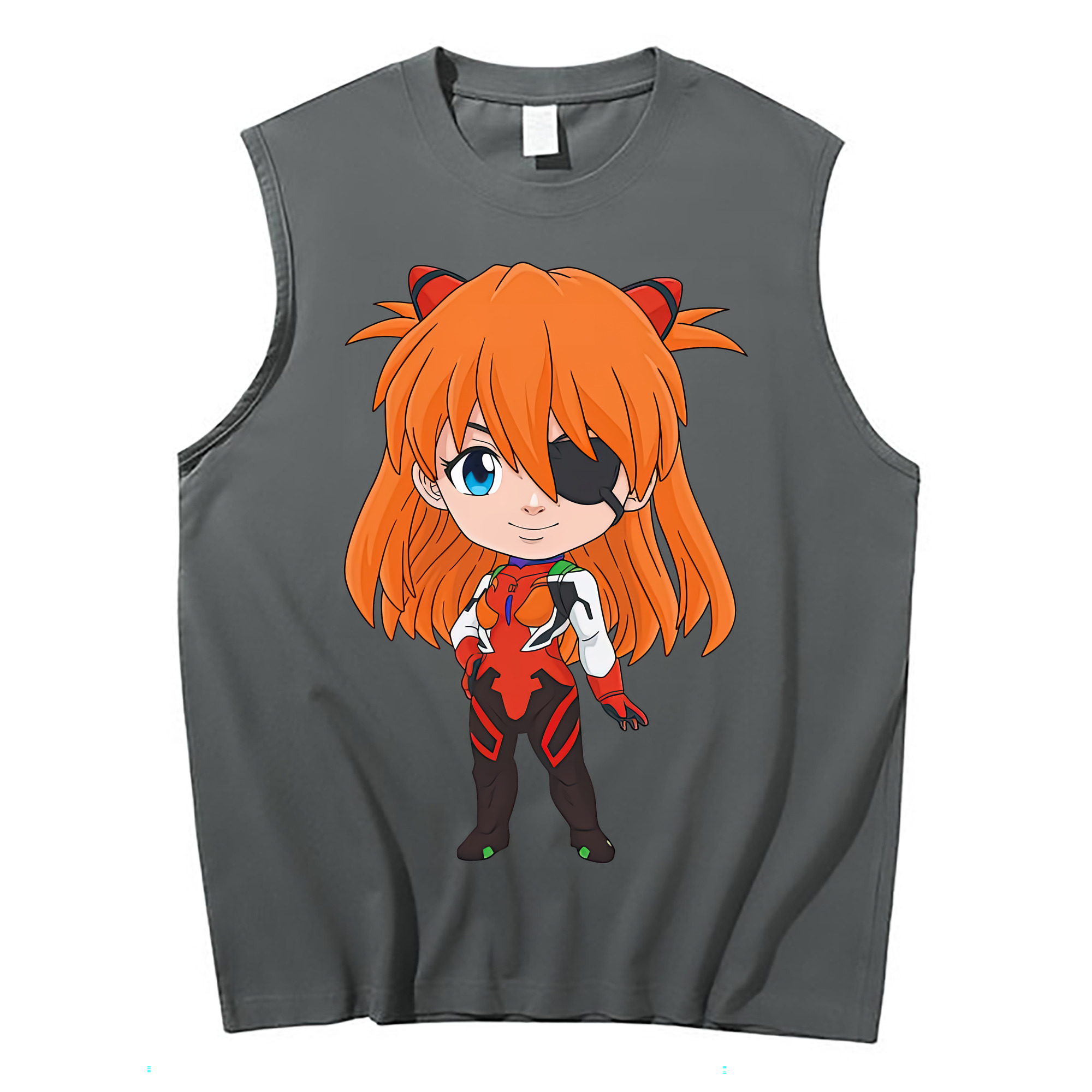 （画像用） EVA 新世紀エヴァンゲリオン コットン100％タンクトップ（フロントプリント）